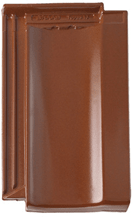 Черепица Браас Topaz 13v глазурованная цвет каштан